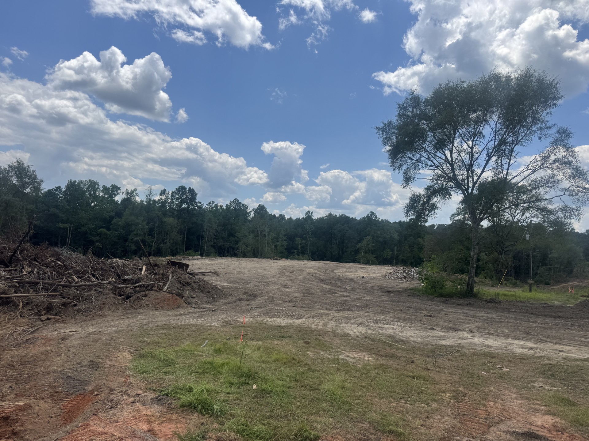 Cleared acreage and site access